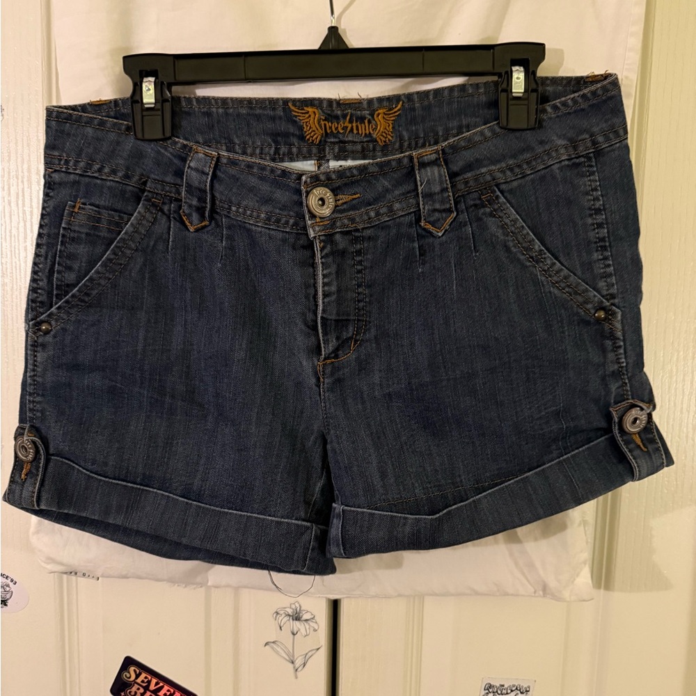 Women's Blue Denim Shorts